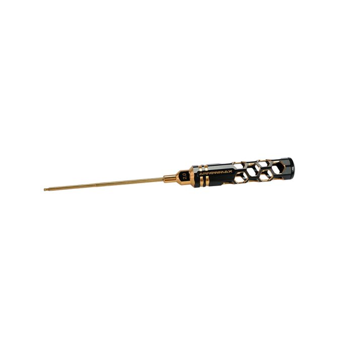 Arrowmax Ball Driver Hex Wrench 2.0 x 120mm Blk Golden (AM420120BG) Arrowmax Ball Driver Hex Wrench 2.0 x 120mm Blk Golden (AM420120BG)