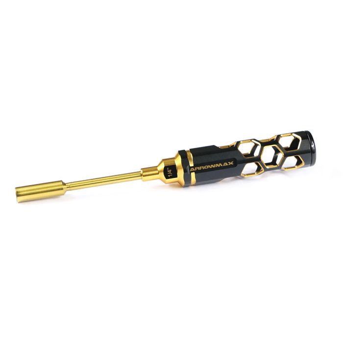 Arrowmax Nut Driver 1/4"(6.35mm)x 100mm Black Golden (AM450263BG) Arrowmax Nut Driver 1/4"(6.35mm)x 100mm Black Golden (AM450263BG)