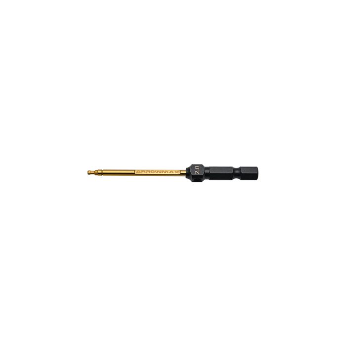 Arrowmax Ball Driver Hex Wrench 2.0 x 80mm Power Tip Only (AM522120) Arrowmax Ball Driver Hex Wrench 2.0 x 80mm Power Tip Only (AM522120)