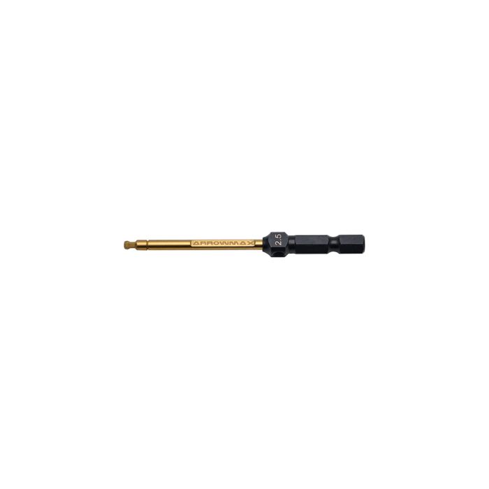 Arrowmax Ball Driver Hex Wrench 2.5 x 80mm Power Tip Only (AM522125) Arrowmax Ball Driver Hex Wrench 2.5 x 80mm Power Tip Only (AM522125)