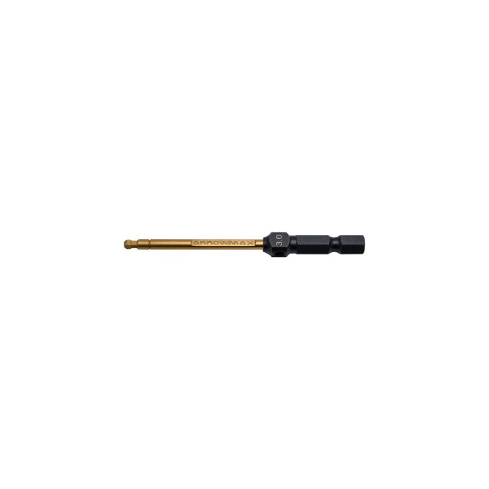 Arrowmax Ball Driver Hex Wrench 3.0 x 80mm Power Tip Only (AM522130) Arrowmax Ball Driver Hex Wrench 3.0 x 80mm Power Tip Only (AM522130)