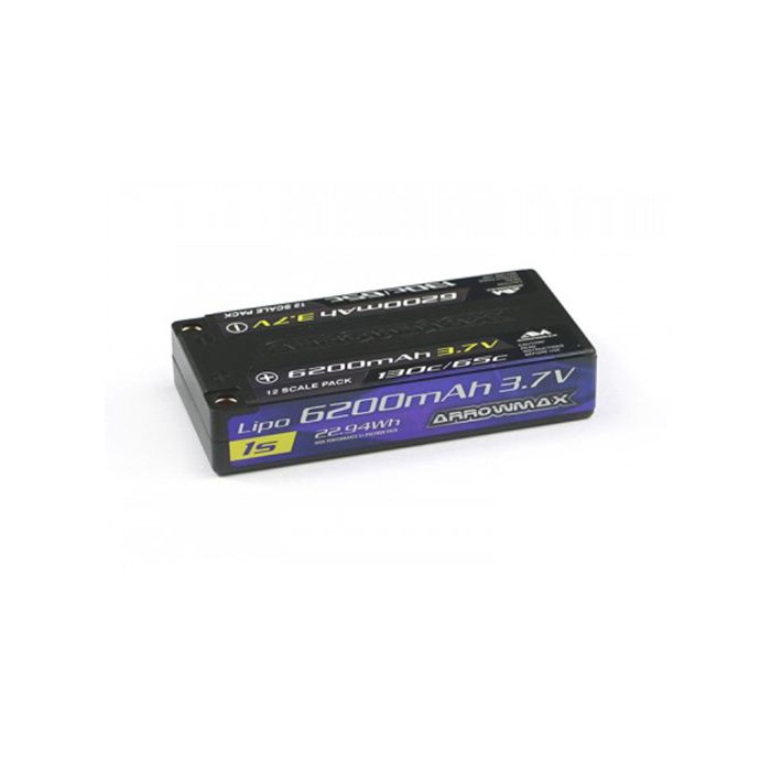 Arrowmax AM Lipo 6200mAh 1s 3.7V - 65/130C (AM700301) Arrowmax AM Lipo 6200mAh 1s 3.7V - 65/130C (AM700301)