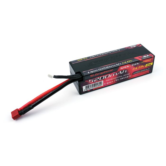 Arrowmax Lipo 5200mAh 4S - 14.8V - 55/110C +Deans (AM700604) Arrowmax Lipo 5200mAh 4S - 14.8V - 55/110C +Deans (AM700604)