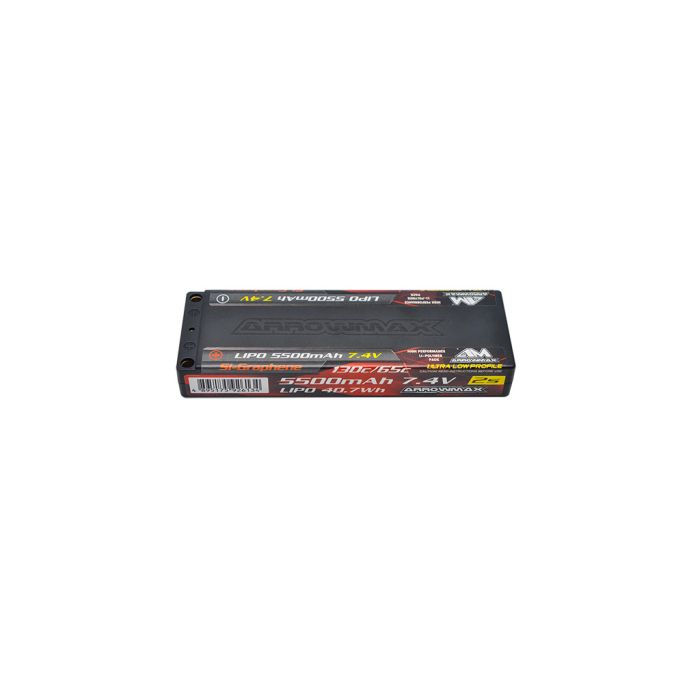 Arrowmax Lipo 5500mAh 2S TC ULP 7.4V-65/130C (AM700716) Arrowmax Lipo 5500mAh 2S TC ULP 7.4V-65/130C (AM700716)