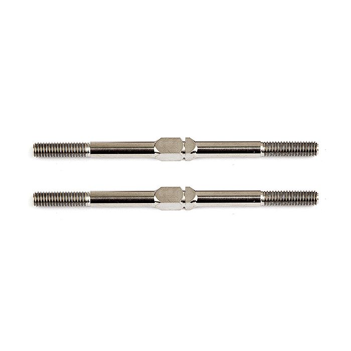 Team Associated FT Titanium Turnbuckles 3X51mm Silver (2) (AS1406) Team Associated FT Titanium Turnbuckles 3X51mm Silver (2) (AS1406)