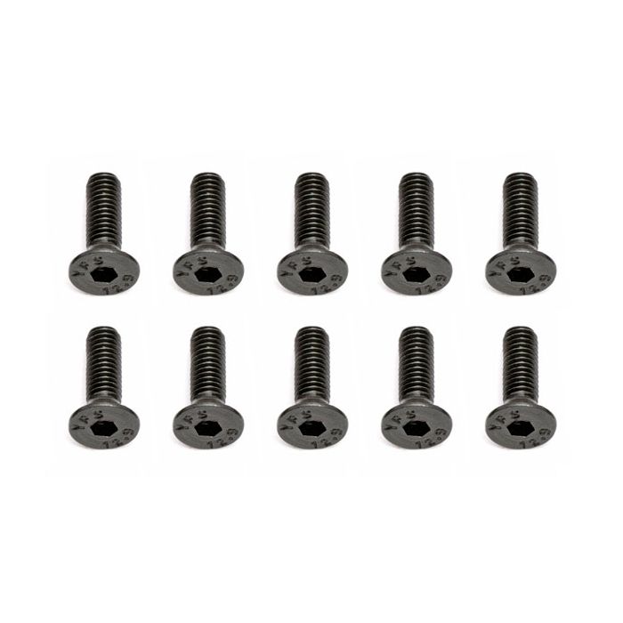 Team Associated M3 X 10 Flat Head Hex Screw (10) (AS25202) Team Associated M3 X 10 Flat Head Hex Screw (10) (AS25202)