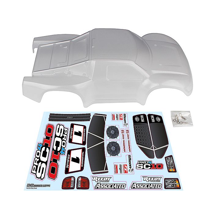 Team Associated Pro4 SC10 Contender Body Clear (AS25859)