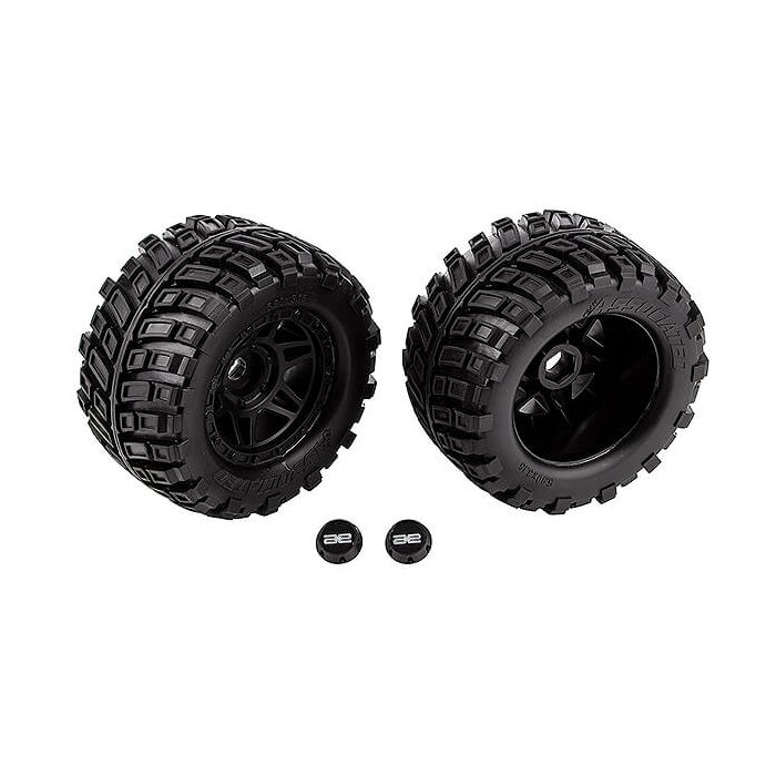 Team Associated Rival MT8 Tyres And Wheels, Mounted (AS25919) Team Associated Rival MT8 Tyres And Wheels, Mounted (AS25919)