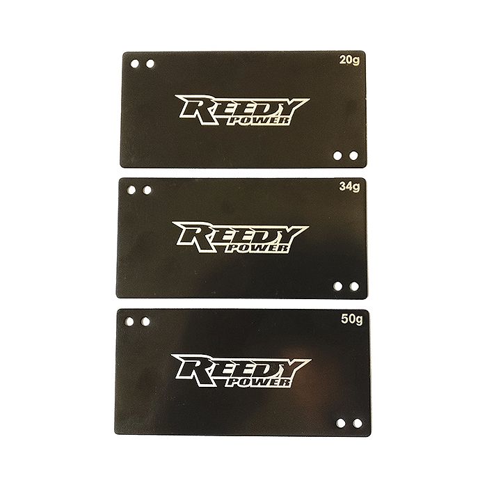 Reedy Shorty Lipo Battery Weight Set (20G/34G/50G) (AS27355)
