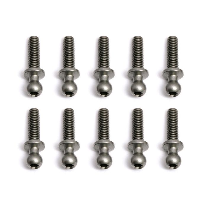 Team Associated Ballstud Long 10mm (10) (TC5/6.2/7/7.1/7.2/10F6/12R6) (AS31285) Team Associated Ballstud Long 10mm (10) (TC5/6.2/7/7.1/7.2/10F6/12R6) (AS31285)