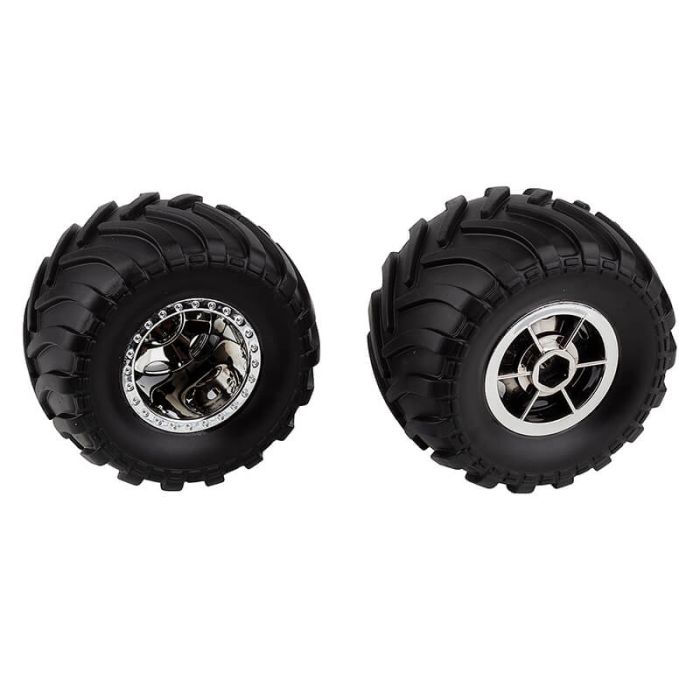 Team Associated MT12 Wheels / Tyres Chrome (Pr) (AS41104) Team Associated MT12 Wheels / Tyres Chrome (Pr) (AS41104)