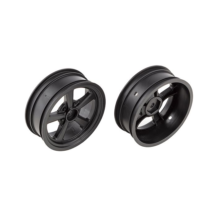 Team Associated DR10 Drag Front Wheels Black (AS71079) Team Associated DR10 Drag Front Wheels Black (AS71079)