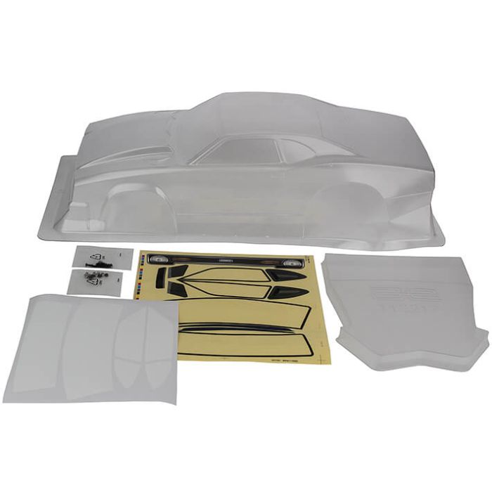 Team Associated DR10 Pro Reakt Lucas Oil Drag Bodyshell Clear (AS72035)