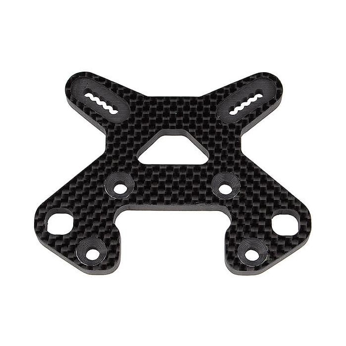Team Associated RC8B4 FT Front Shock Tower, Carbon Fibre (AS81503) Team Associated RC8B4 FT Front Shock Tower, Carbon Fibre (AS81503)