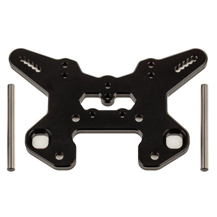 Team Associated RC8T4 Front Shock Tower V2 Black Aluminium (AS81624) Team Associated RC8T4 Front Shock Tower V2 Black Aluminium (AS81624)
