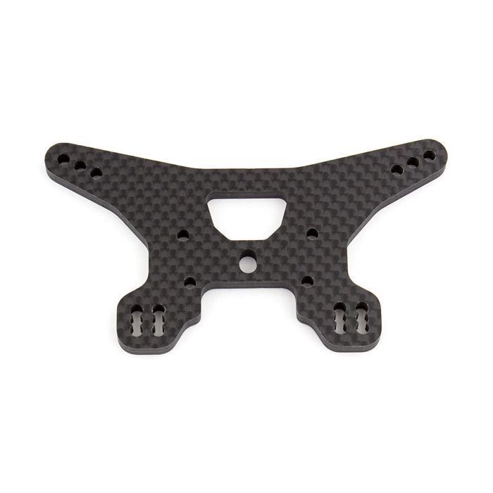 Team Associated B64 Rear Shock Tower, Woven Carbon Fibre (AS92012) Team Associated B64 Rear Shock Tower, Woven Carbon Fibre (AS92012)