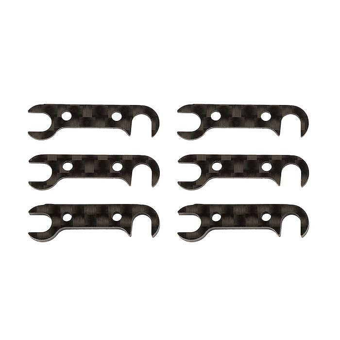 Team Associated B74 Graphite Rear Hub Link Shim Set (AS92185)