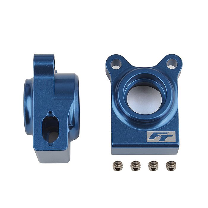 Team Associated FT B74.1 Rear Hubs Blue Aluminium (AS92270)