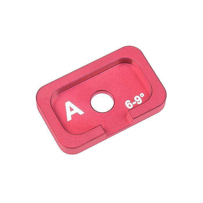 Corally Alum. Caster Adjustment Plate FSx10 A 6Deg 9Deg 1Pc (C-00120-036)