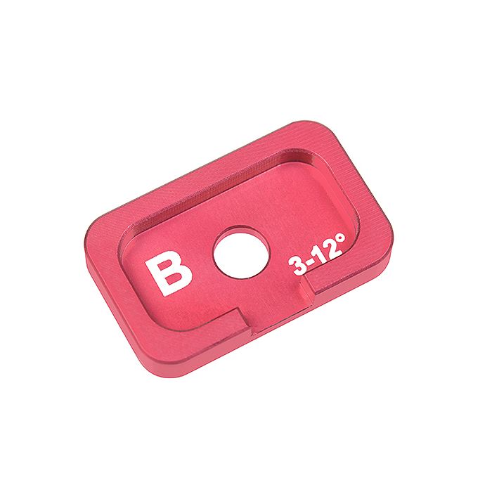 Corally Alum. Caster Adjustment Plate FSx10 B 3Deg 12Deg 1Pc (C-00120-037) Corally Alum. Caster Adjustment Plate FSx10 B 3Deg 12Deg 1Pc (C-00120-037)