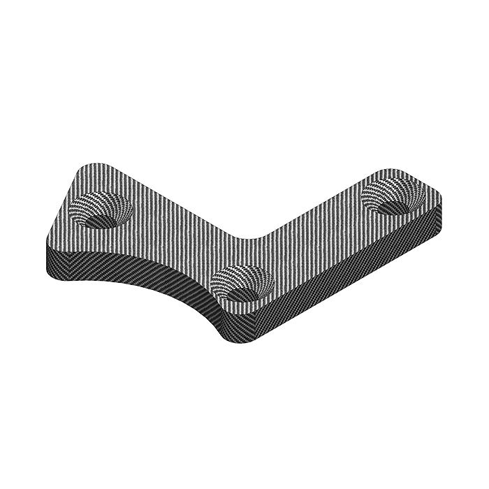 Corally Suspension Arm Stiffener B Lower Front Left Graphite 3mm 1Pc (C-00180-234)