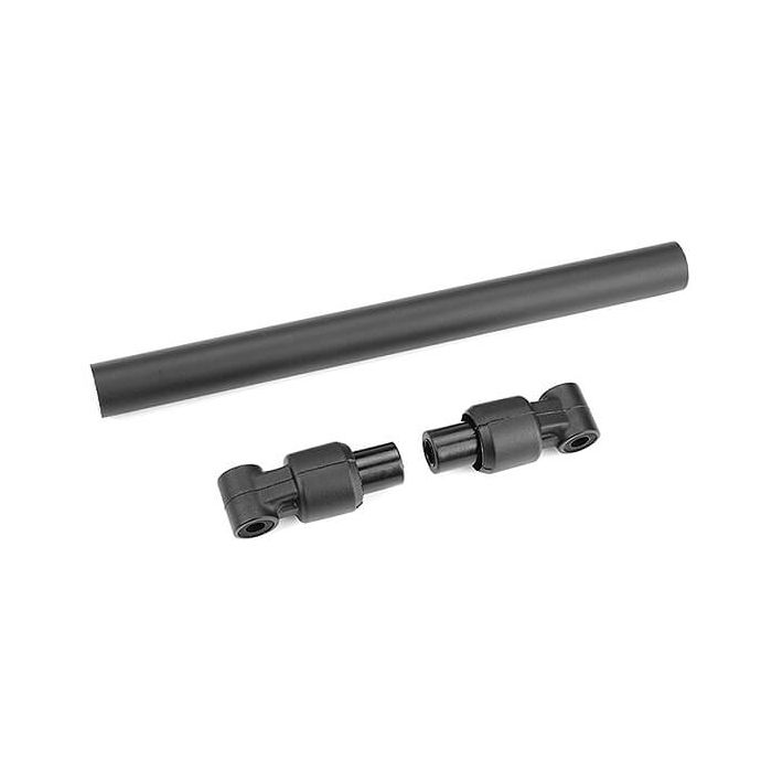 Corally Chassis Tube Front 135mm Aluminum Black 1 Set (C-00180-732)