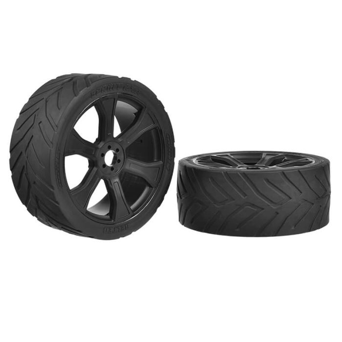 Corally Sprint Rxa Asuga Xlr Street Tyres Lp Glued/Black Rim (C-00180-909) Corally Sprint Rxa Asuga Xlr Street Tyres Lp Glued/Black Rim (C-00180-909)