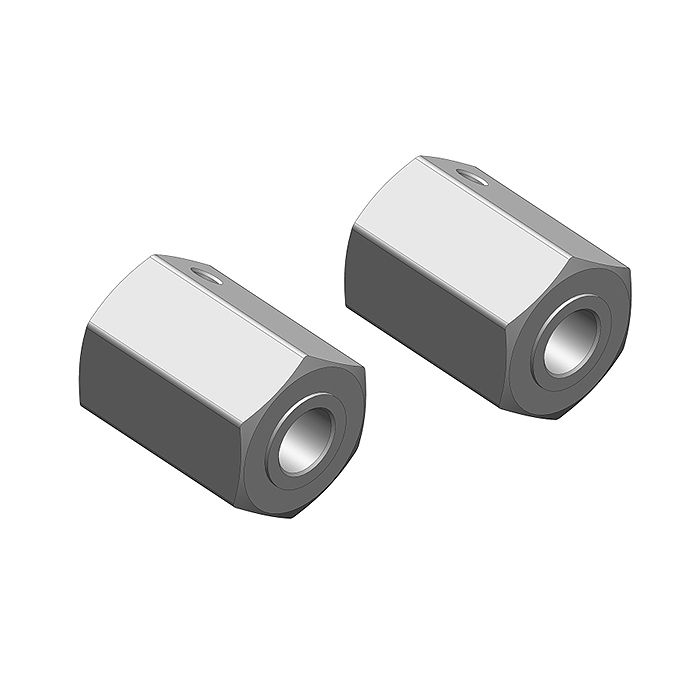 Corally Wheel Hex Adapter Front Aluminum 2 Pcs (C-00250-035) Corally Wheel Hex Adapter Front Aluminum 2 Pcs (C-00250-035)