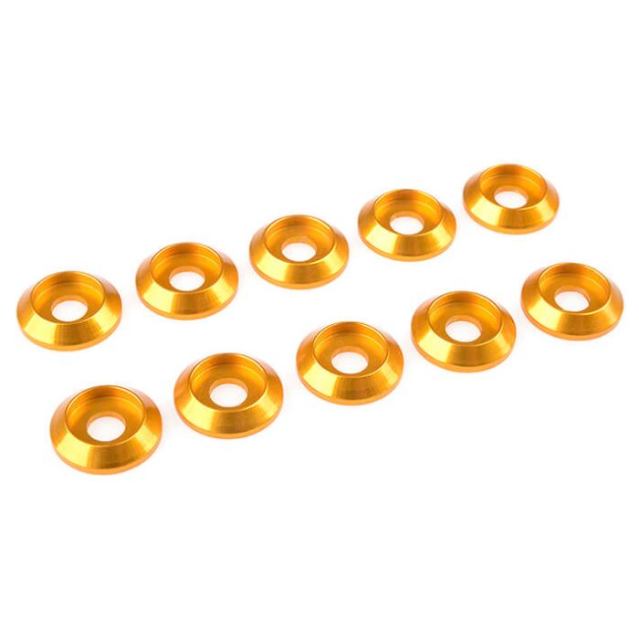 Corally Aluminium Washer For M4 Button Head Screws Od=12mm Gold 10Pcs (C-31320) Corally Aluminium Washer For M4 Button Head Screws Od=12mm Gold 10Pcs (C-31320)