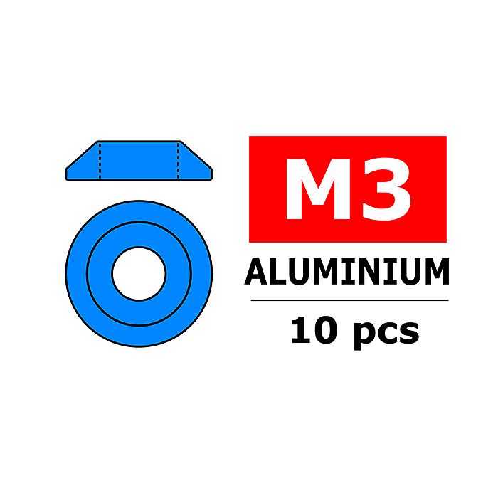 Corally Aluminium Washer For M3 Button Head Screws O (C-3211-30-4)