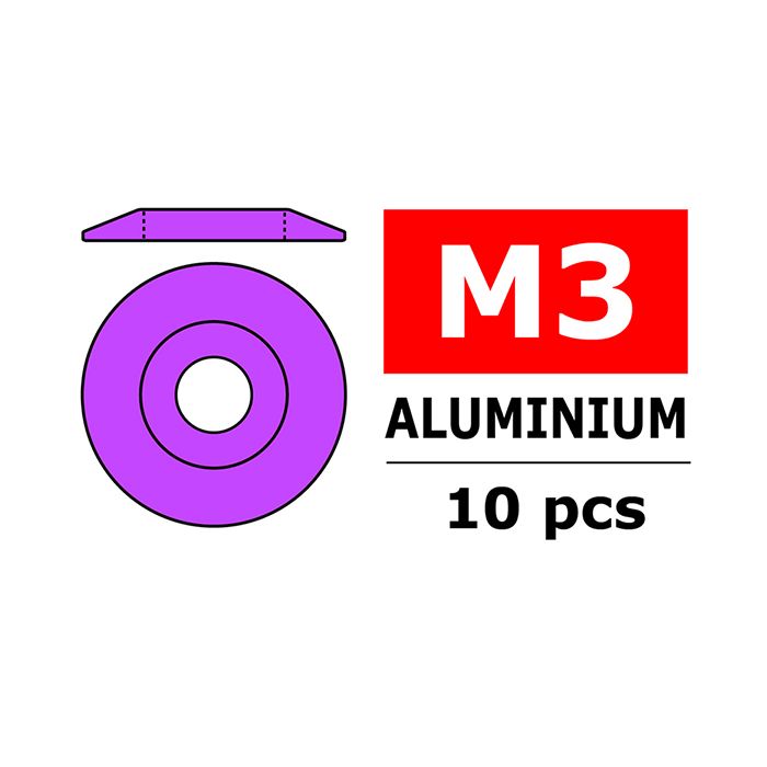 Corally Aluminium Washer For M3 Button Head Screws O (C-3212-30-2) Corally Aluminium Washer For M3 Button Head Screws O (C-3212-30-2)