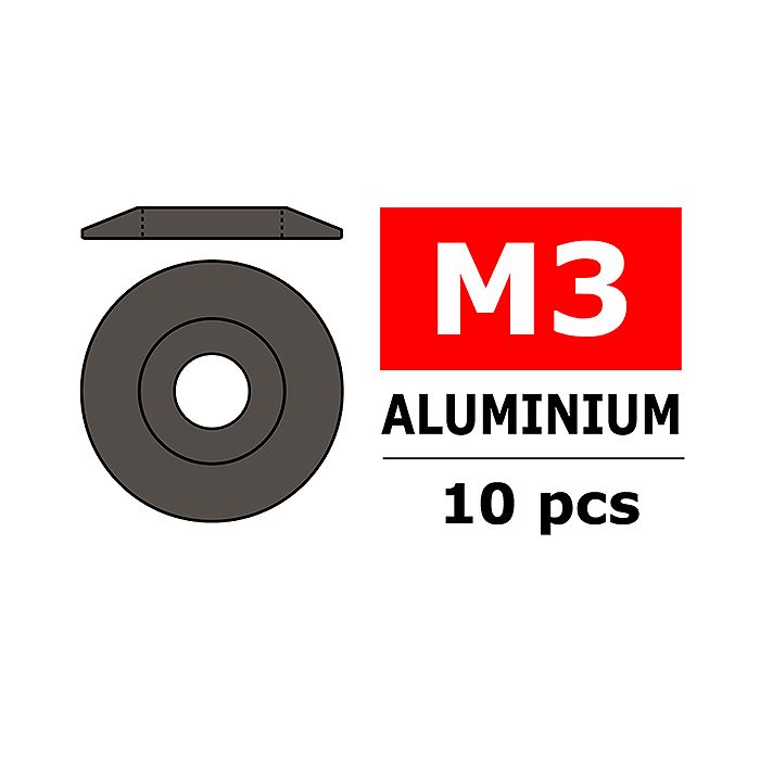Corally Aluminium Washer For M3 Button Head Screws O (C-3212-30-3) Corally Aluminium Washer For M3 Button Head Screws O (C-3212-30-3)