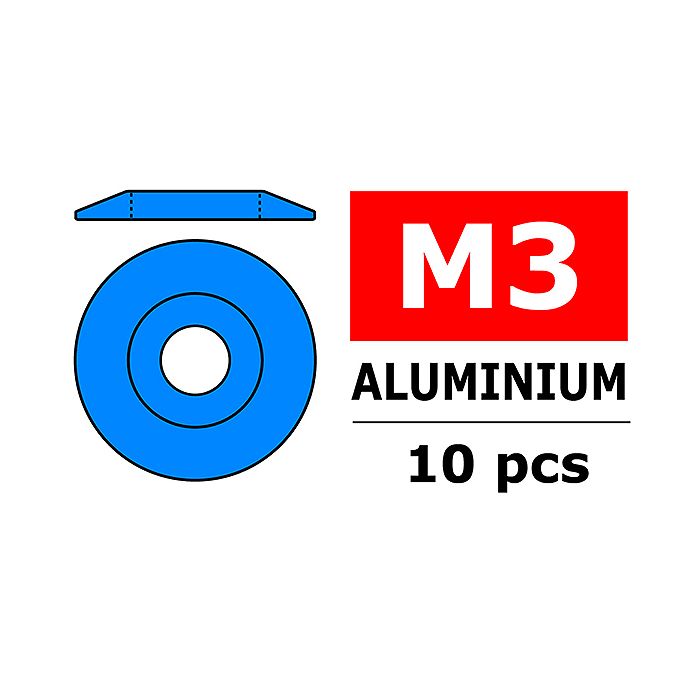 Corally Aluminium Washer For M3 Button Head Screws O (C-3212-30-4) Corally Aluminium Washer For M3 Button Head Screws O (C-3212-30-4)
