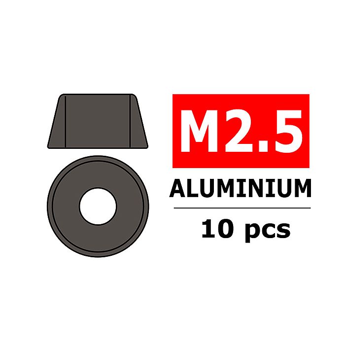 Corally Aluminium Washer For M2.5 Socket Head Screws (C-3214-25-3) Corally Aluminium Washer For M2.5 Socket Head Screws (C-3214-25-3)