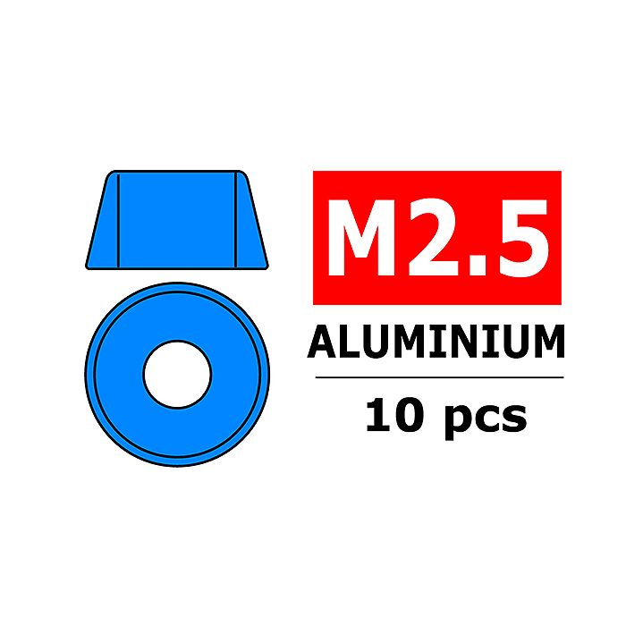 Corally Aluminium Washer For M2.5 Socket Head Screws (C-3214-25-4)