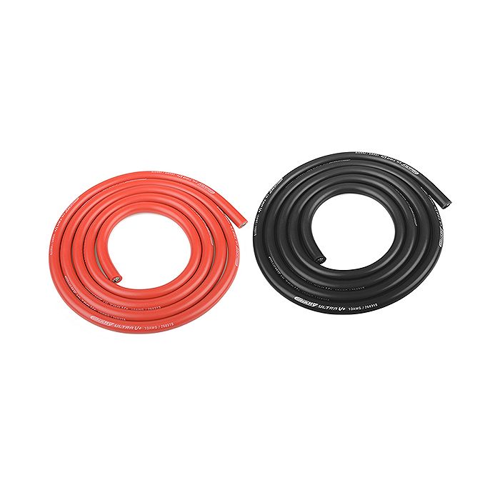 Corally Ultra V+ Silicone Wire Super Flexible Black And Red 10Awg 2683/0.05 Strands Od 5.5mm 2 X 1M (C-50107) Corally Ultra V+ Silicone Wire Super Flexible Black And Red 10Awg 2683/0.05 Strands Od 5.5mm 2 X 1M (C-50107)