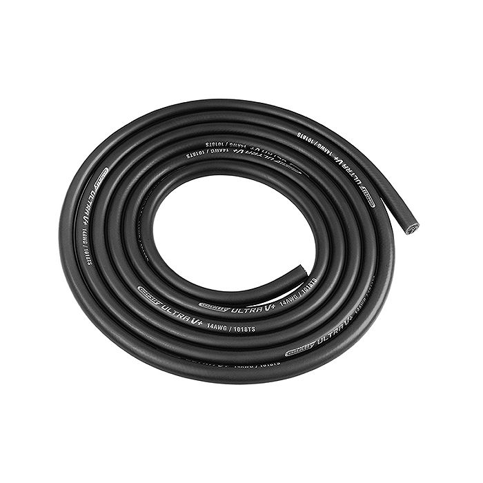 Corally Ultra V+ Silicone Wire Super Flexible Black 14Awg 1018/0.05 Strands Od3.5mm 1M (C-50121) Corally Ultra V+ Silicone Wire Super Flexible Black 14Awg 1018/0.05 Strands Od3.5mm 1M (C-50121)