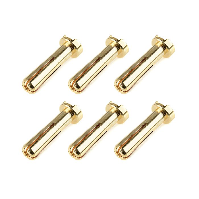 Corally Bullit Connector 4.0mm Male Solid Type Gold Plated Ultra Low Resistance Wire 90Deg 6Pcs (C-50151) Corally Bullit Connector 4.0mm Male Solid Type Gold Plated Ultra Low Resistance Wire 90Deg 6Pcs (C-50151)