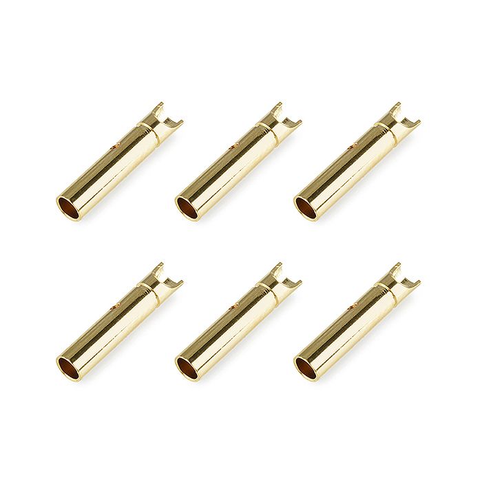 Corally Bullit Connector 2.0mm Female Gold Plated Ultra Low Resistance 6Pcs (C-50160) Corally Bullit Connector 2.0mm Female Gold Plated Ultra Low Resistance 6Pcs (C-50160)