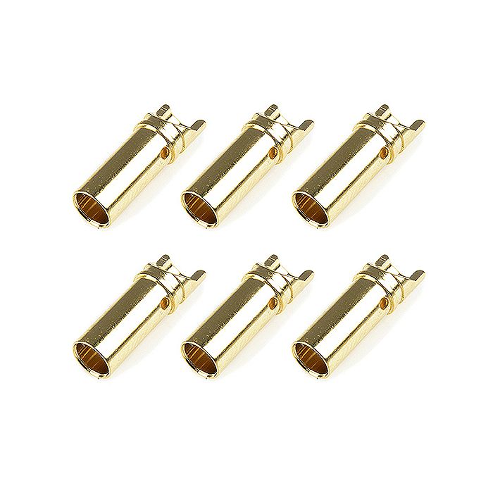 Corally Bullit Connector 3.5mm Female Gold Plated Ultra Low Resistance 6Pcs (C-50161) Corally Bullit Connector 3.5mm Female Gold Plated Ultra Low Resistance 6Pcs (C-50161)