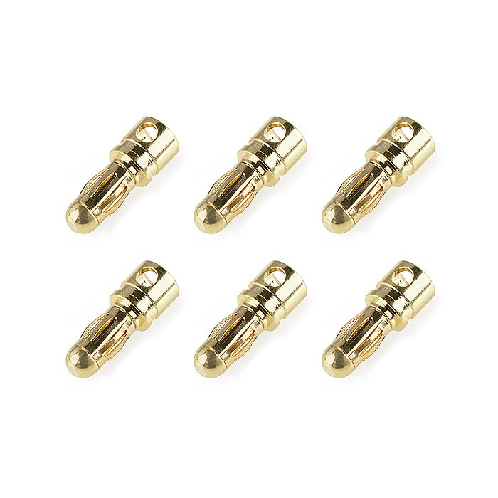Corally Bullit Connector 3.5mm Male Spring Type Gold Plated Wire Straight 6Pcs (C-50171) Corally Bullit Connector 3.5mm Male Spring Type Gold Plated Wire Straight 6Pcs (C-50171)