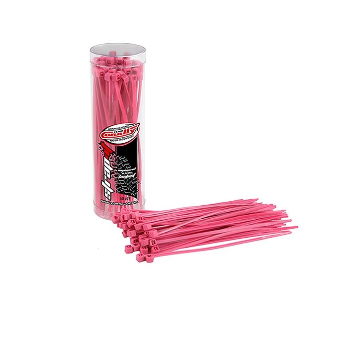 CORALLY STRAPIT CABLE TIE WRAPS PINK 2.5X100MM 50 PCS CORALLY STRAPIT CABLE TIE WRAPS PINK 2.5X100MM 50 PCS