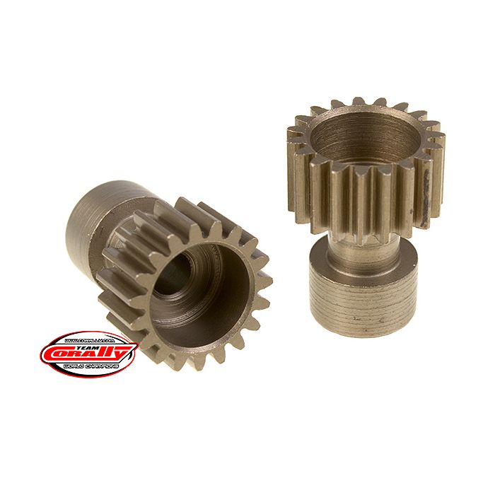 Corally 48 Dp Pinion Long BoSS Hardened Steel 19 Teeth Dia. 3.17mm (C-71119) Corally 48 Dp Pinion Long BoSS Hardened Steel 19 Teeth Dia. 3.17mm (C-71119)
