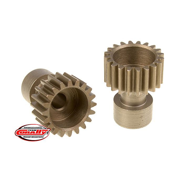 Corally 48 Dp Pinion Long BoSS Hardened Steel 20 Teeth Dia. 3.17mm (C-71120)
