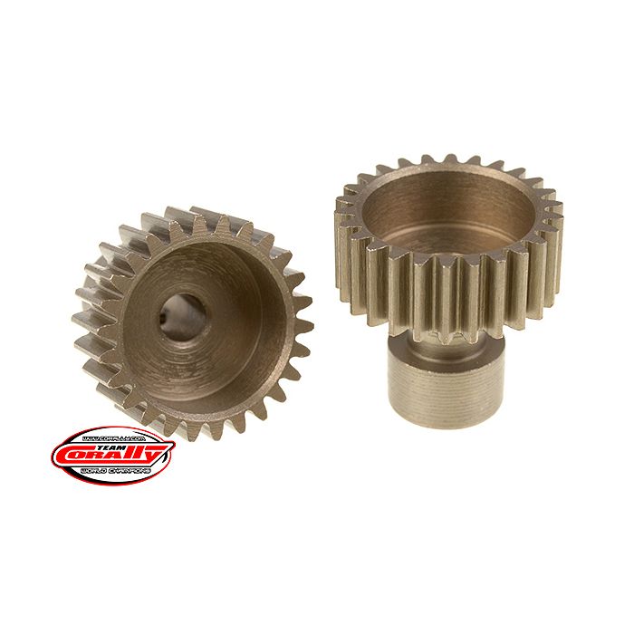 Corally 48 Dp Pinion Long BoSS Hardened Steel 26 Teeth Dia. 3.17mm (C-71126) Corally 48 Dp Pinion Long BoSS Hardened Steel 26 Teeth Dia. 3.17mm (C-71126)