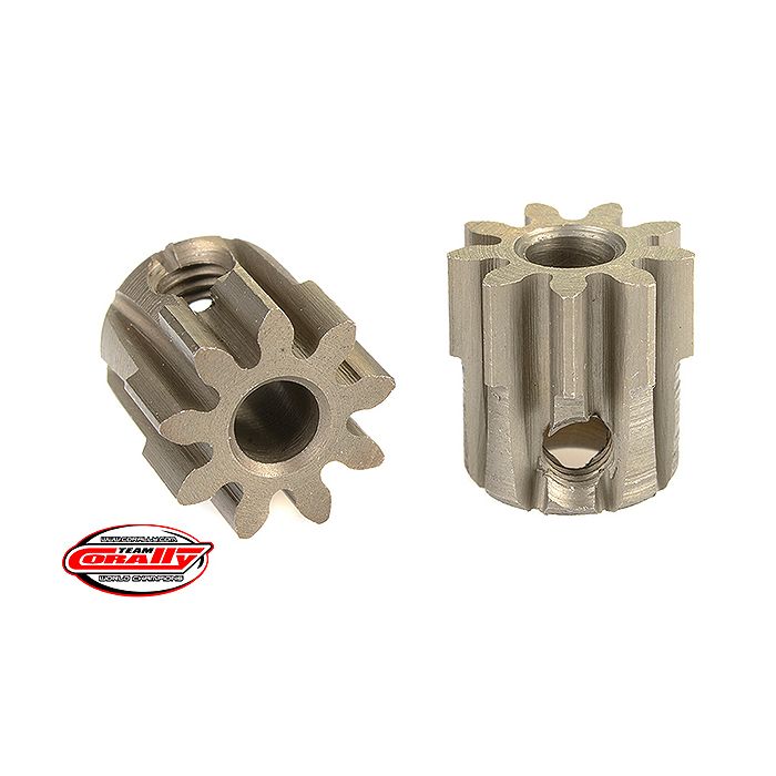 Corally 32 Dp Pinion Short Hardened Steel 9 Teeth Shaft Dia. 3.17mm (C-71509) Corally 32 Dp Pinion Short Hardened Steel 9 Teeth Shaft Dia. 3.17mm (C-71509)