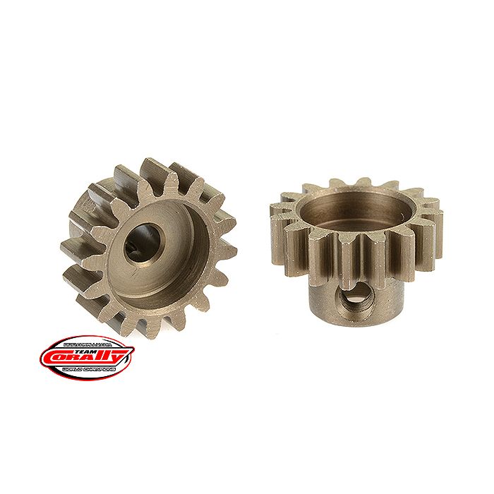 Corally 32 Dp Pinion Short Hardened Steel 16 Teeth Shaft Dia. 3.17mm (C-71516)