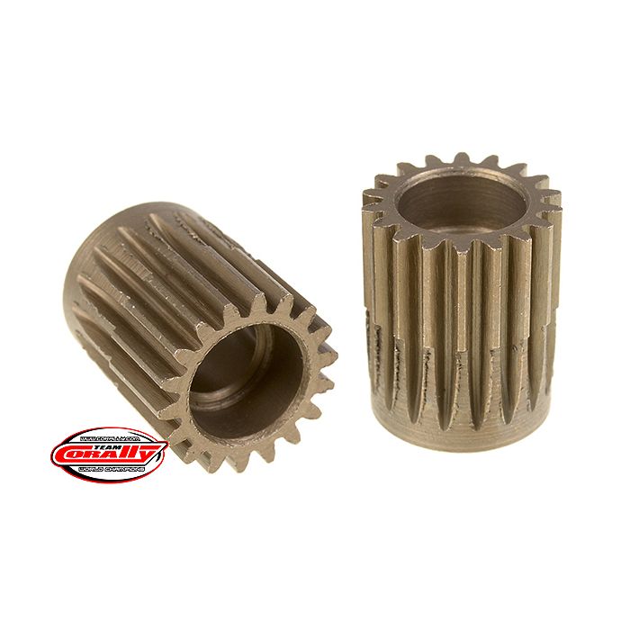 Corally 48 Dp Pinion Short Hardened Steel 18 Teeth 5M (C-72418) Corally 48 Dp Pinion Short Hardened Steel 18 Teeth 5M (C-72418)