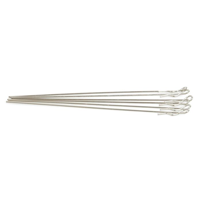 Core RC Extra Long Body Clip 1/10 - Silver (6) Core RC Extra Long Body Clip 1/10 - Silver (6)