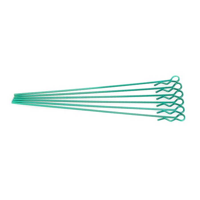 Core RC Extra Long Body Clip 1/10 - Metallic Green (6) Core RC Extra Long Body Clip 1/10 - Metallic Green (6)